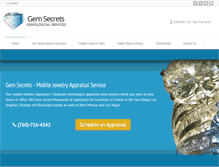 Tablet Screenshot of gemsecrets.com